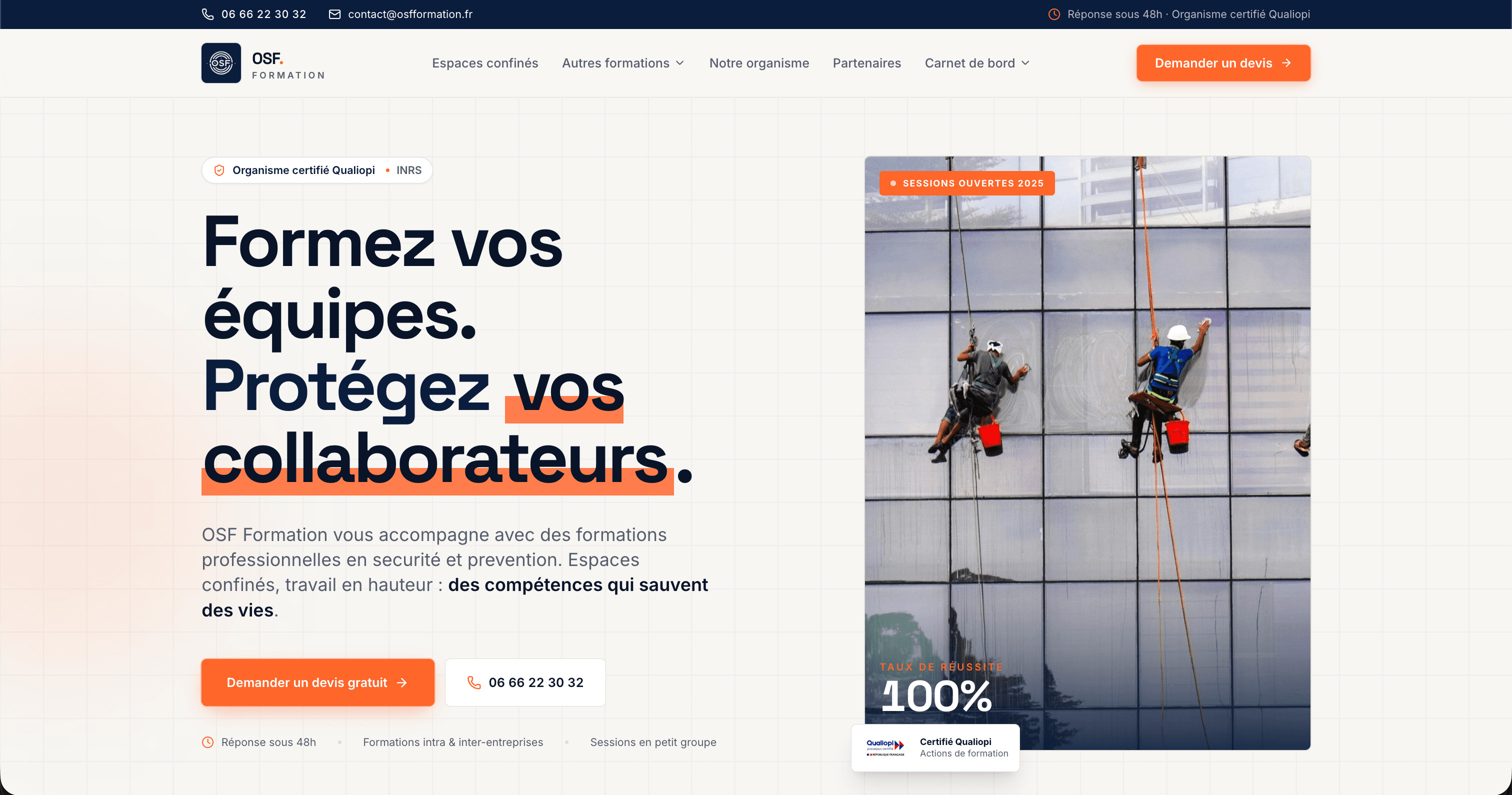 Refonte de site vitrine — capture 1